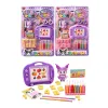 Children's learning stationery set, purple multi-functional drawing board, abacus, number block, pencil, cartoon doll, storage box combination products Item Picture